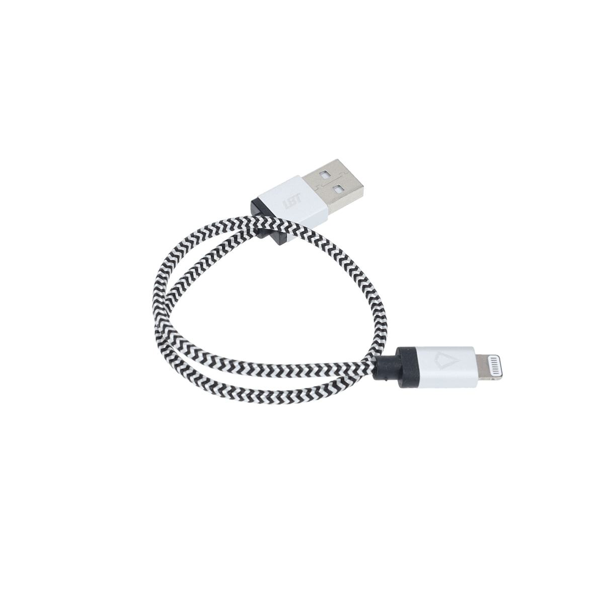 1 ft Braided Cable (USB-A to Lightning Cable)