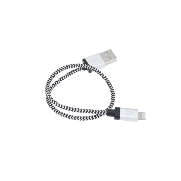 1 Ft. Braided Cable (USB-A to Lightning Cable)