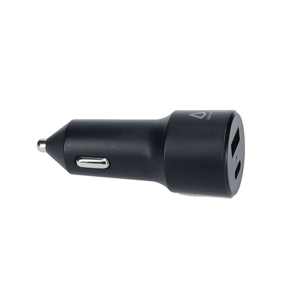 20W Dual Port Car Charger with 4ft Cable (USB-C to C)