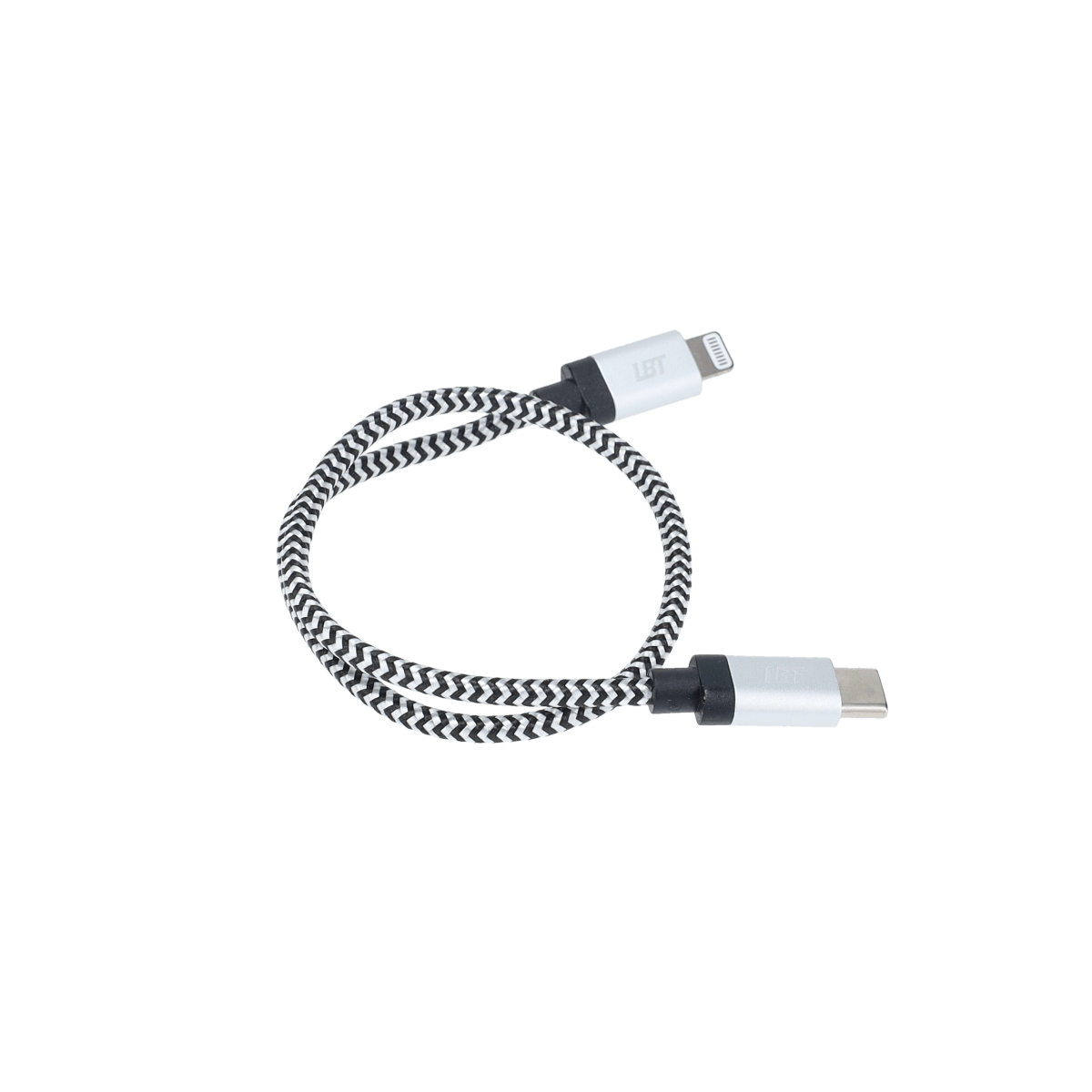 1 ft Braided Cable (USB-C to Lightning Cable)