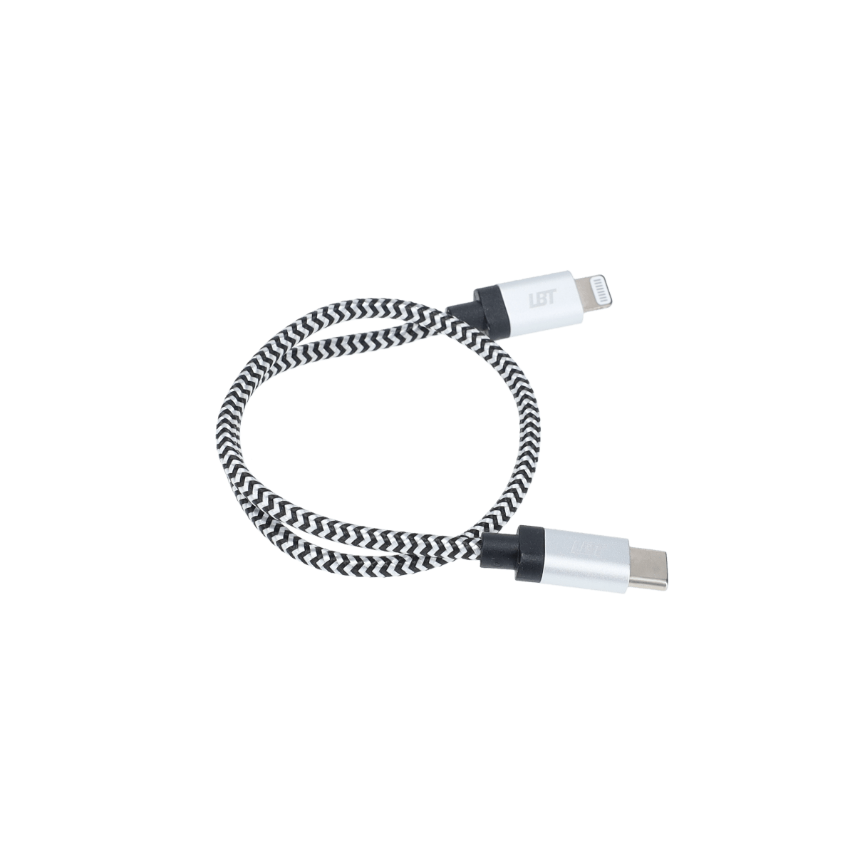1 ft Braided Cable (USB-C to Lightning Cable)