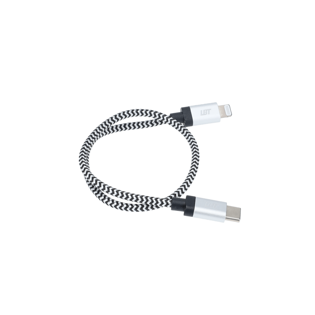 1 ft Braided Cable (USB-C to Lightning Cable)