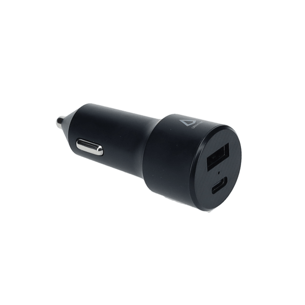 20W Dual Port Car Charger with 4ft Cable (USB-C to C)
