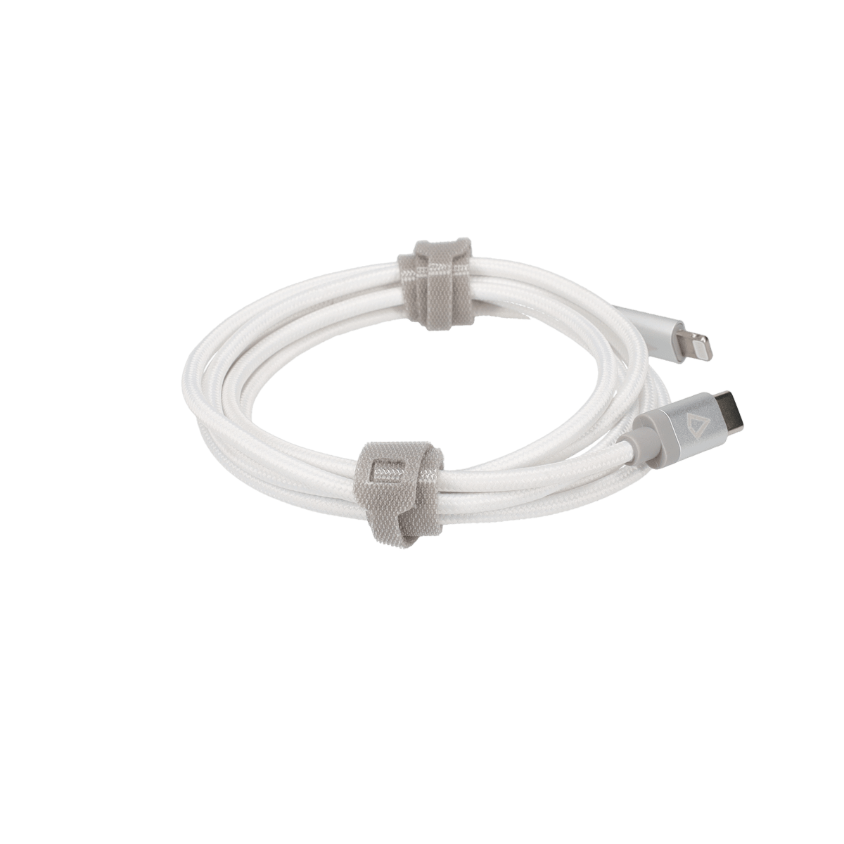 5 Ft. Braided White Cable (USB-C to Lightning)
