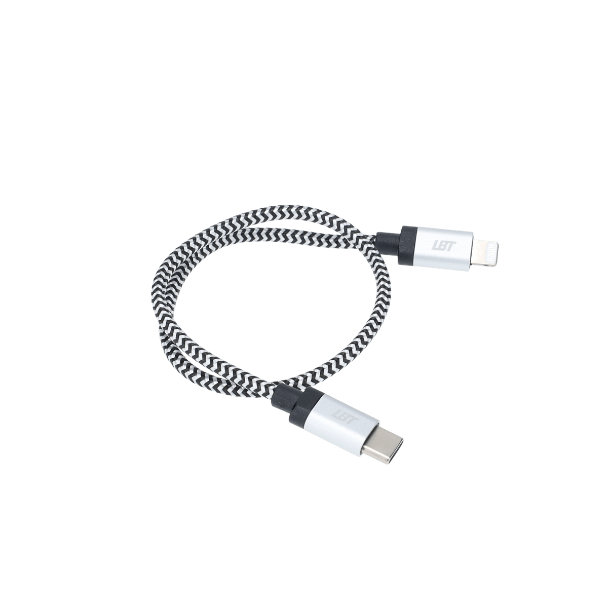 1 ft Braided Cable (USB-C to Lightning Cable)