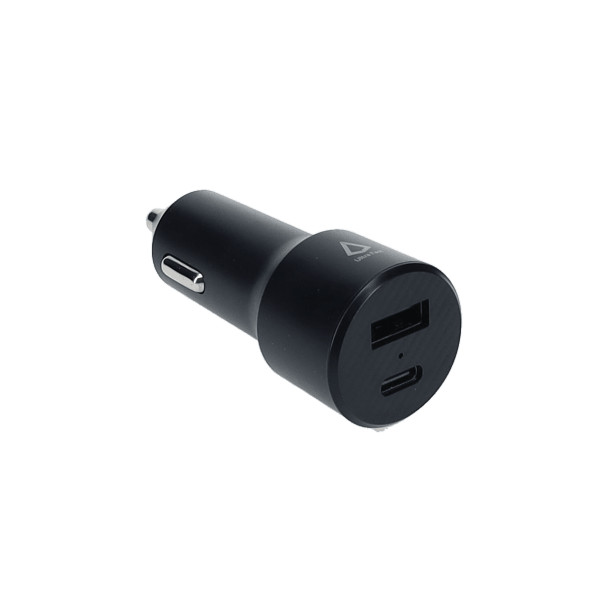 20W Dual Port Car Charger with 4ft Cable (USB-C to C)