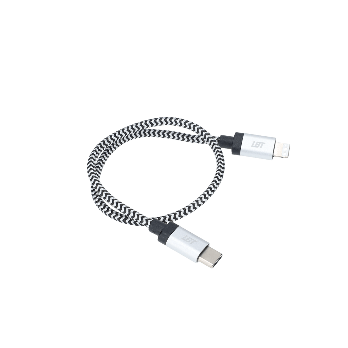 1 ft Braided Cable (USB-C to Lightning Cable)