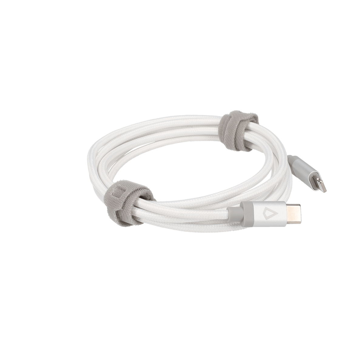 5 Ft. Braided White Cable (USB-C to Lightning)