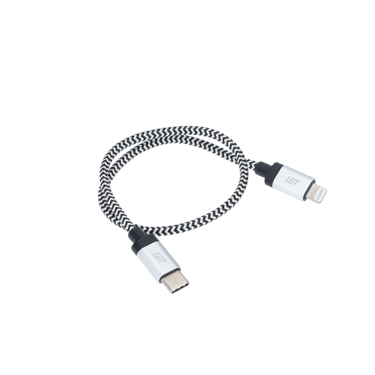 1 ft Braided Cable (USB-C to Lightning Cable)
