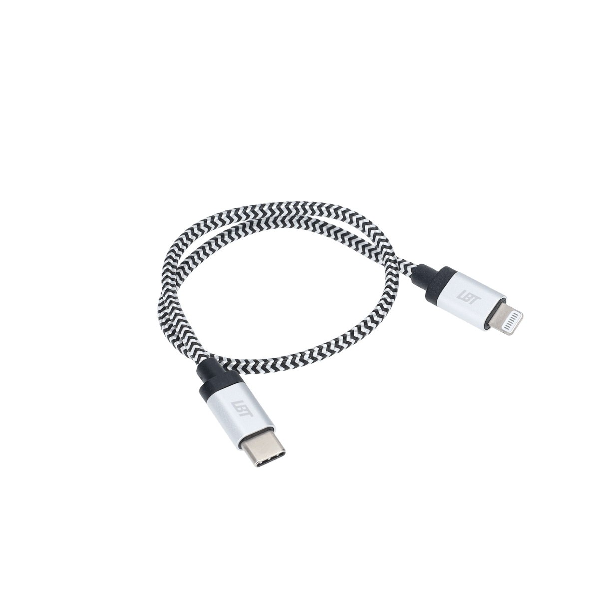 1 ft Braided Cable (USB-C to Lightning Cable)