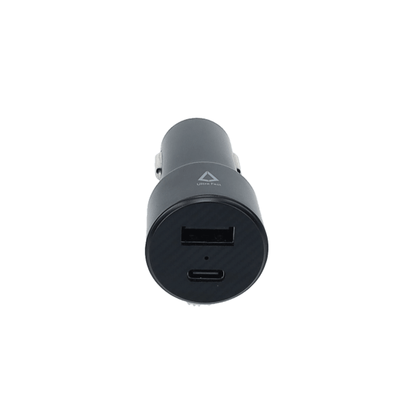 20W Dual Port Car Charger with 4ft Cable (USB-C to C)