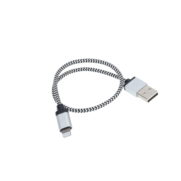 1 Ft. Braided Cable (USB-A to Lightning Cable)