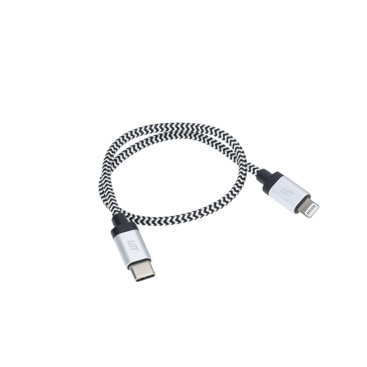 1 ft Braided Cable (USB-C to Lightning Cable)