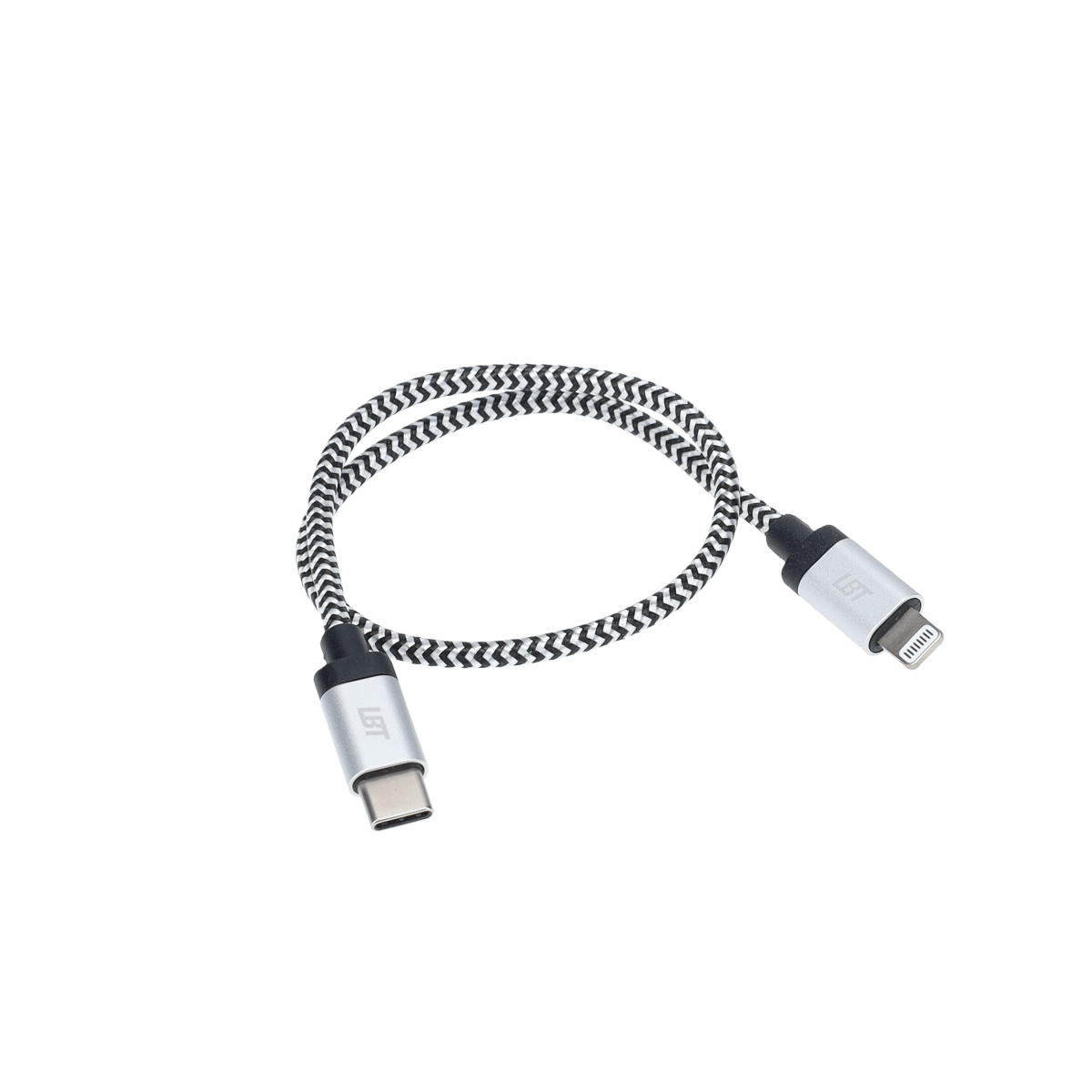 1 ft Braided Cable (USB-C to Lightning Cable)