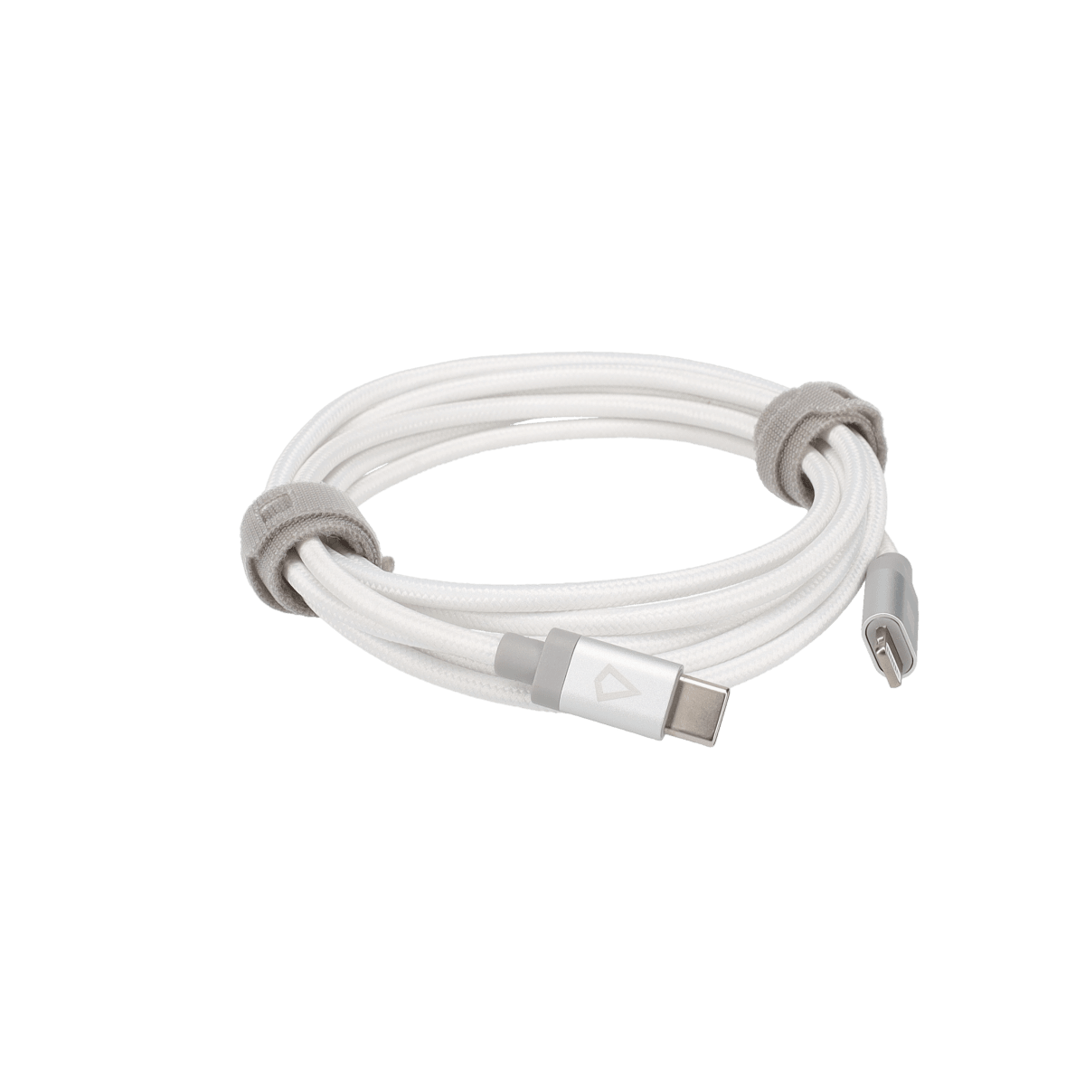 5 Ft. Braided White Cable (USB-C to Lightning)