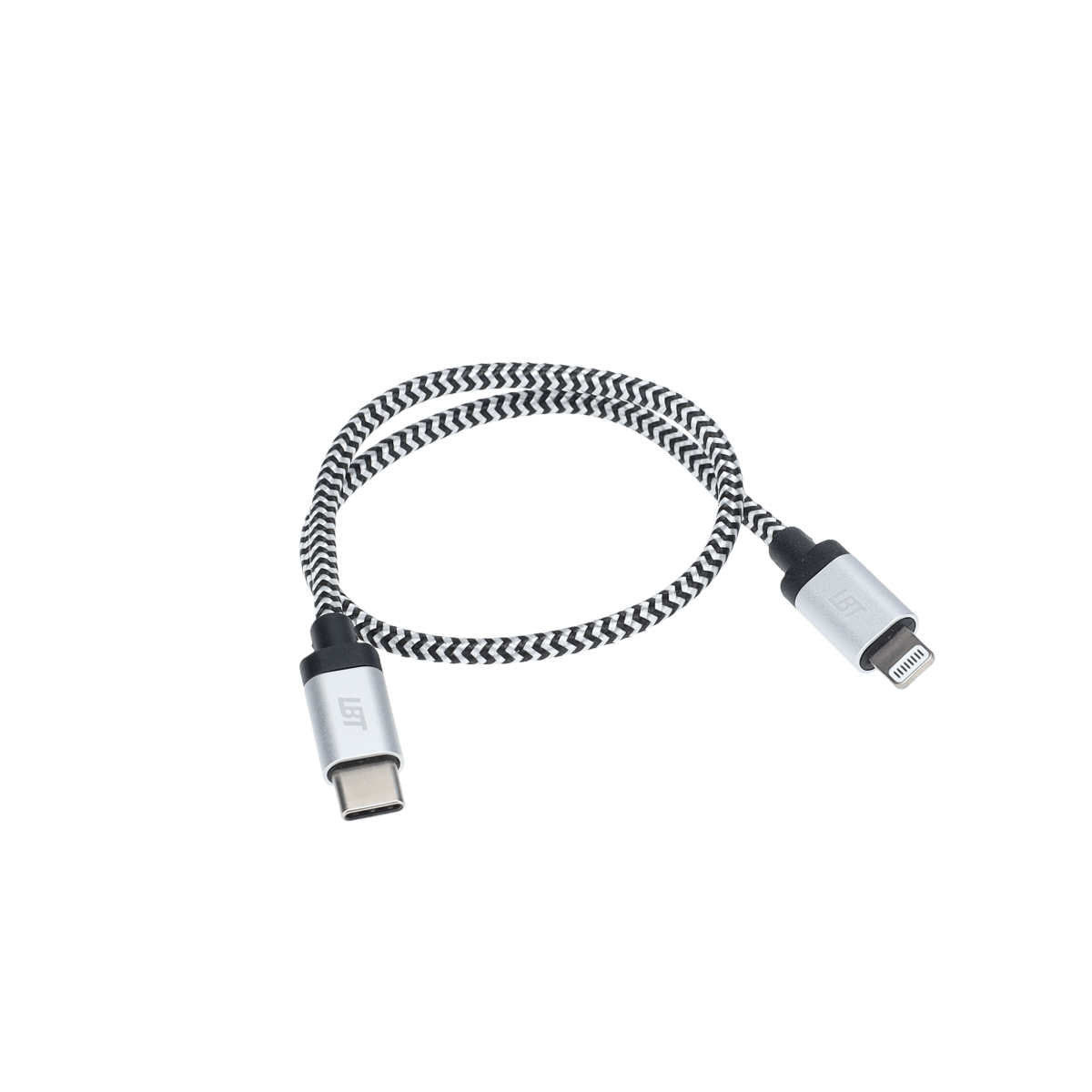 1 ft Braided Cable (USB-C to Lightning Cable)