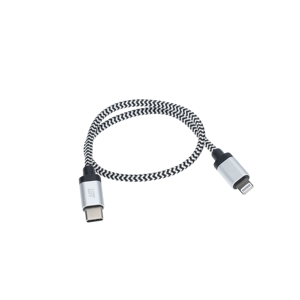 1 ft Braided Cable (USB-C to Lightning Cable)