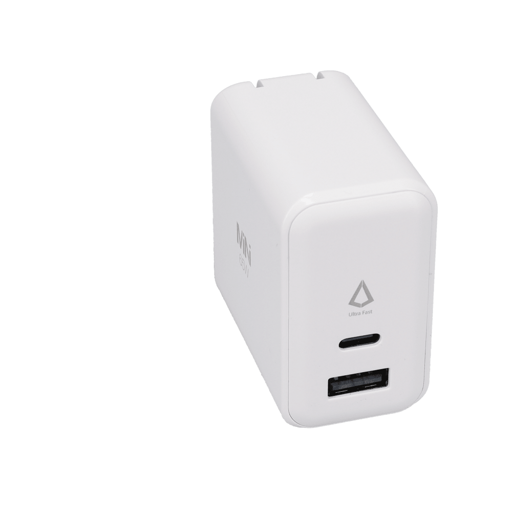 65W Dual-Port GaN PD Wall Charger (MiNi)