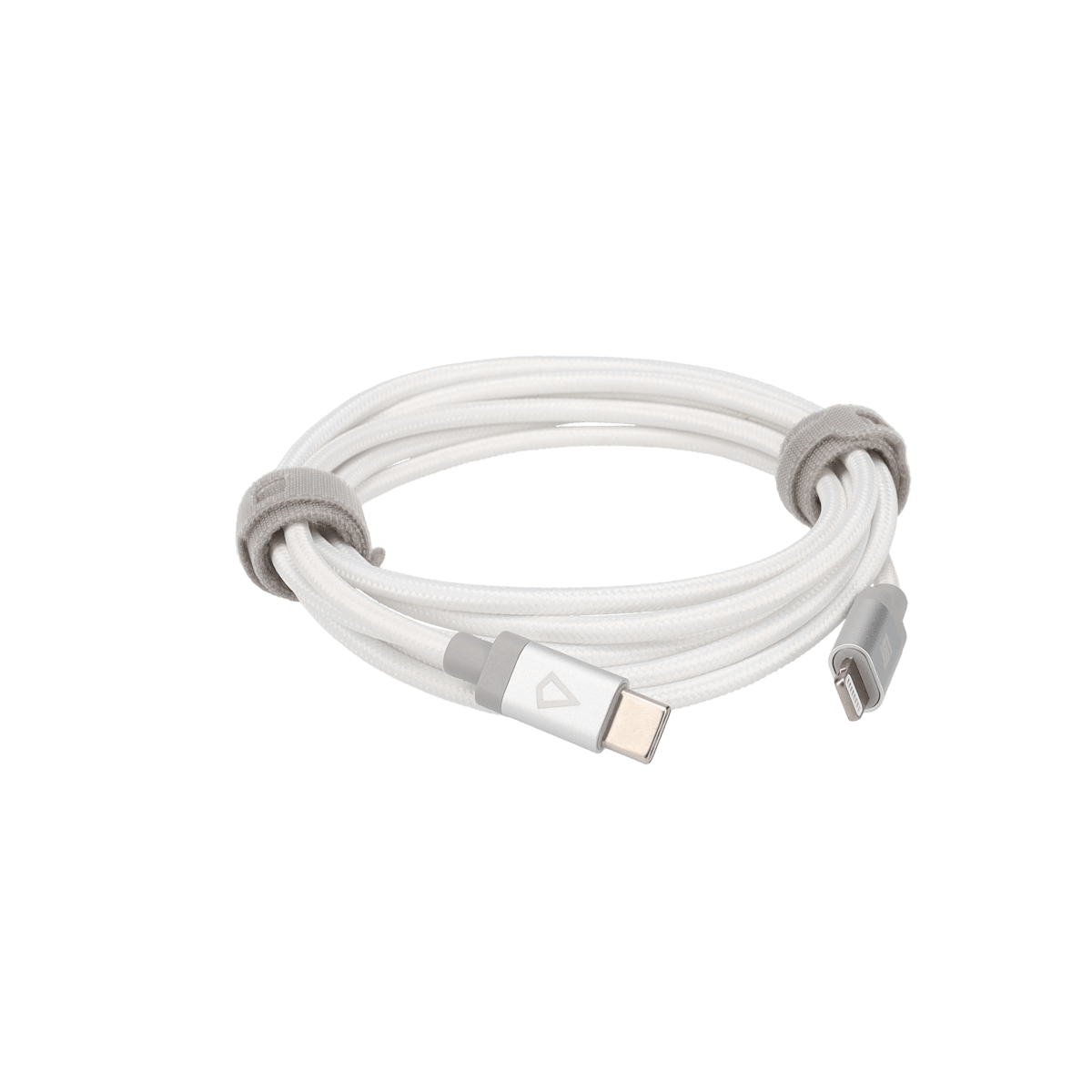 5 Ft. Braided White Cable (USB-C to Lightning)