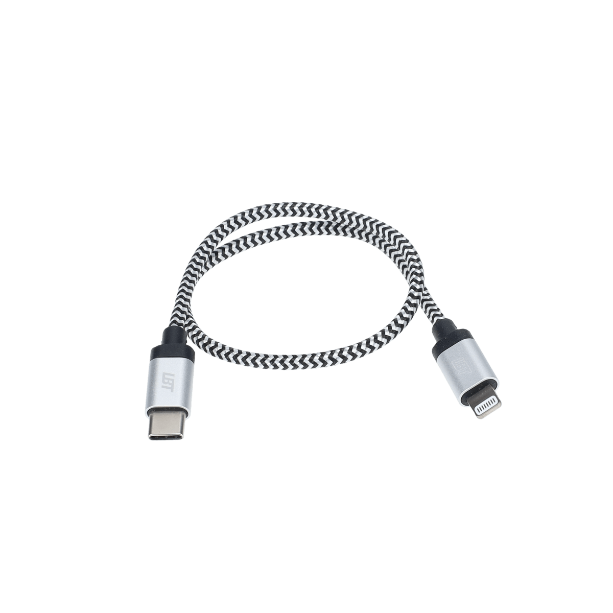 1 ft Braided Cable (USB-C to Lightning Cable)