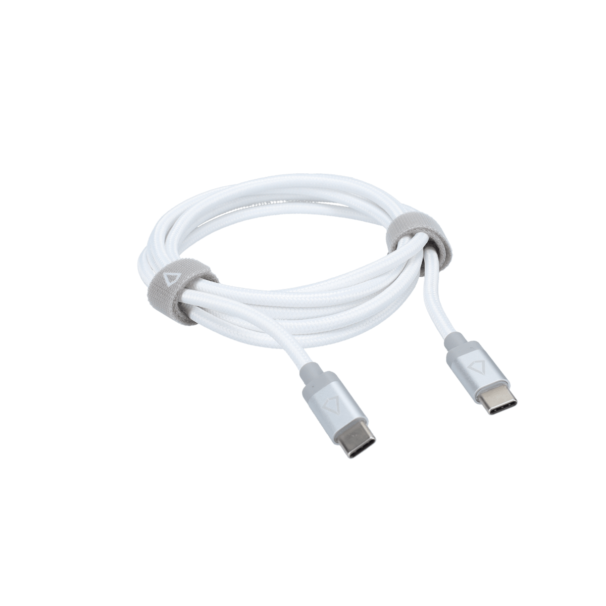 5 Ft. Braided White Cable (USB-C to USB-C)
