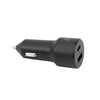 20W Dual Port Car Charger with 4ft Cable (USB-C to C)