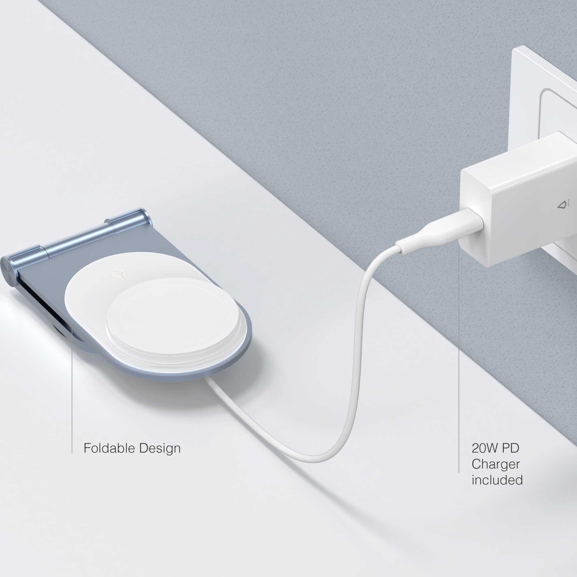 Mag Stream Stand (Sierra Blue) Wireless Charger