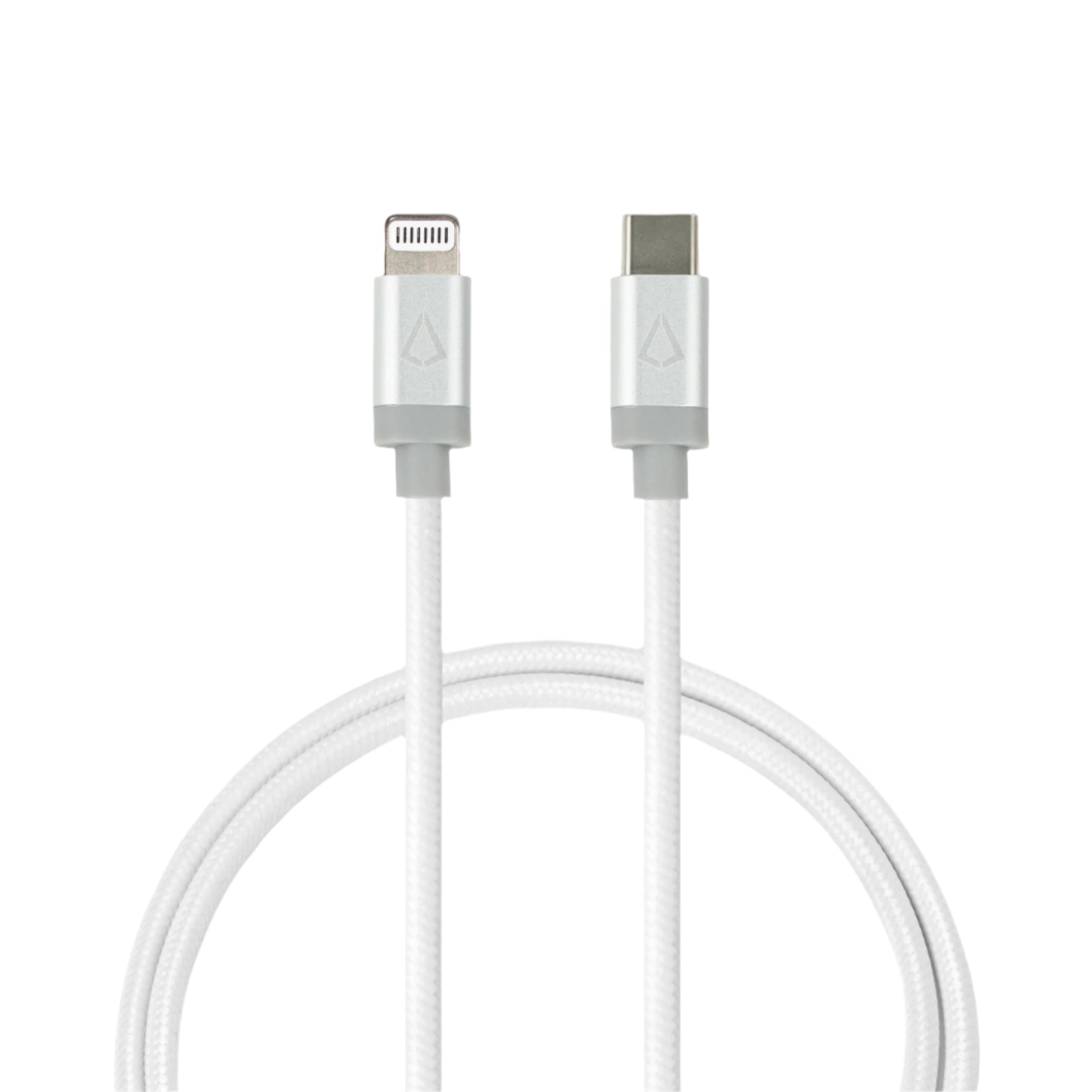 5 Ft. Braided White Cable (USB-C to Lightning)