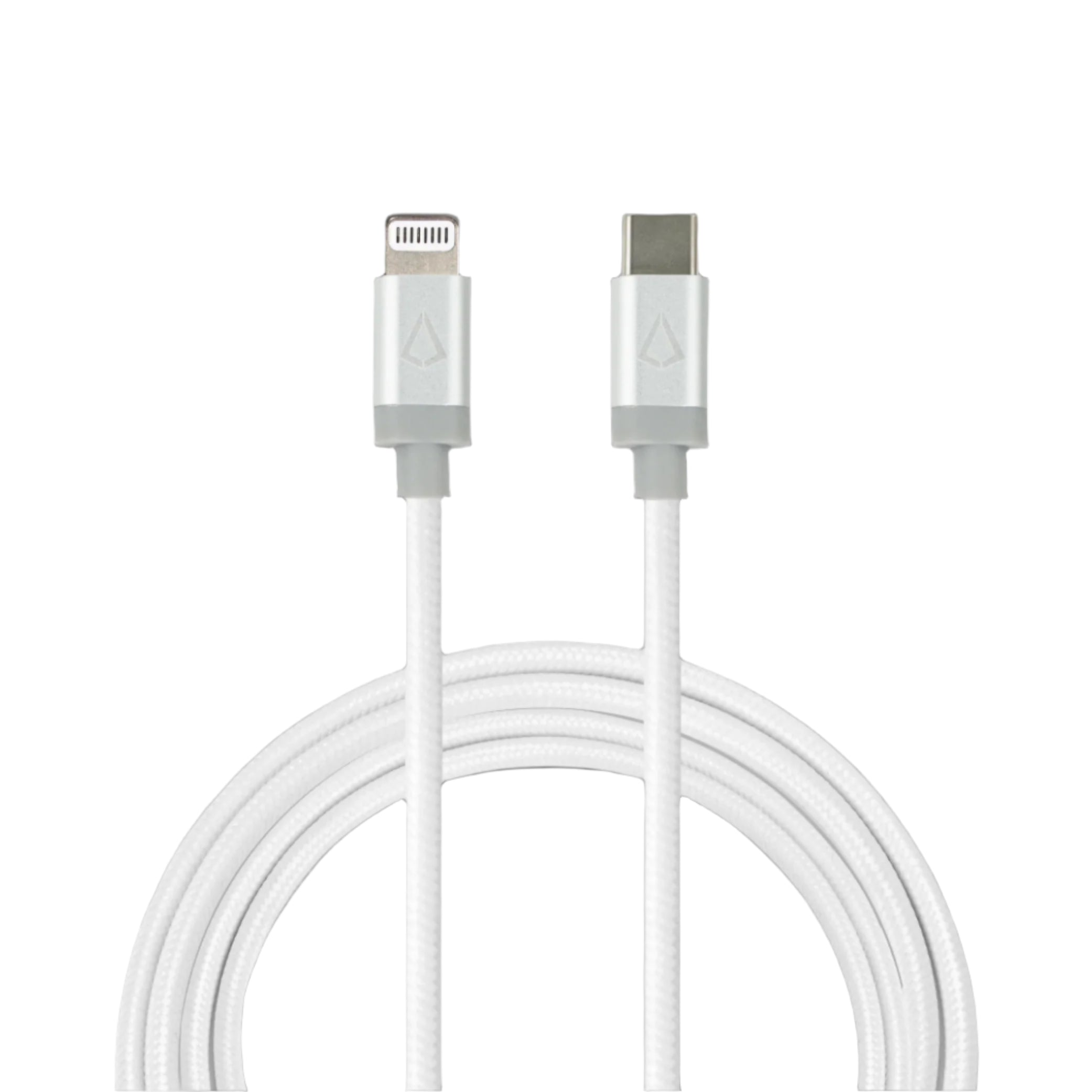10 Ft. Braided White Cable (USB-C to Lightning)