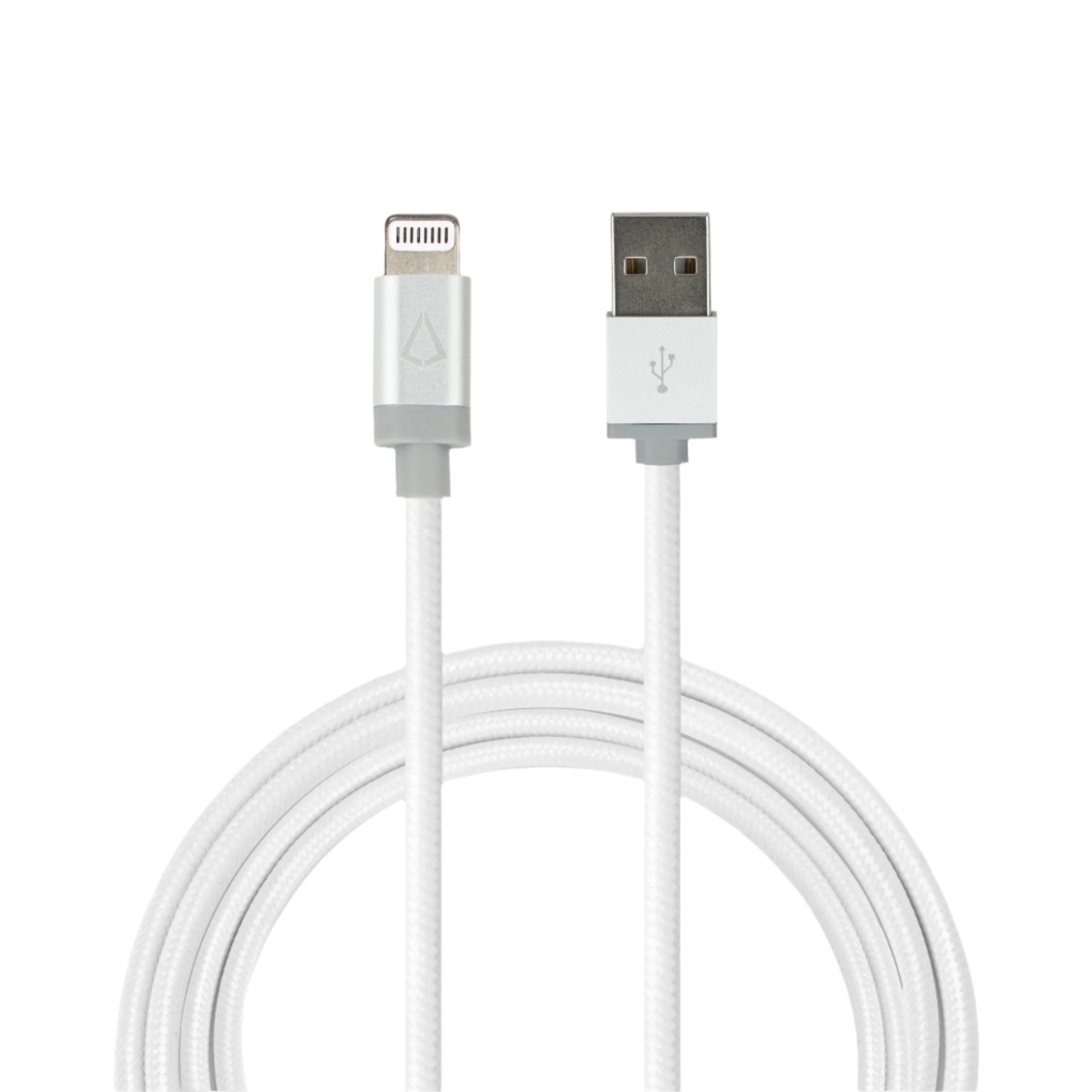 10 Ft. Braided White Cable (USB-A to Lightning)