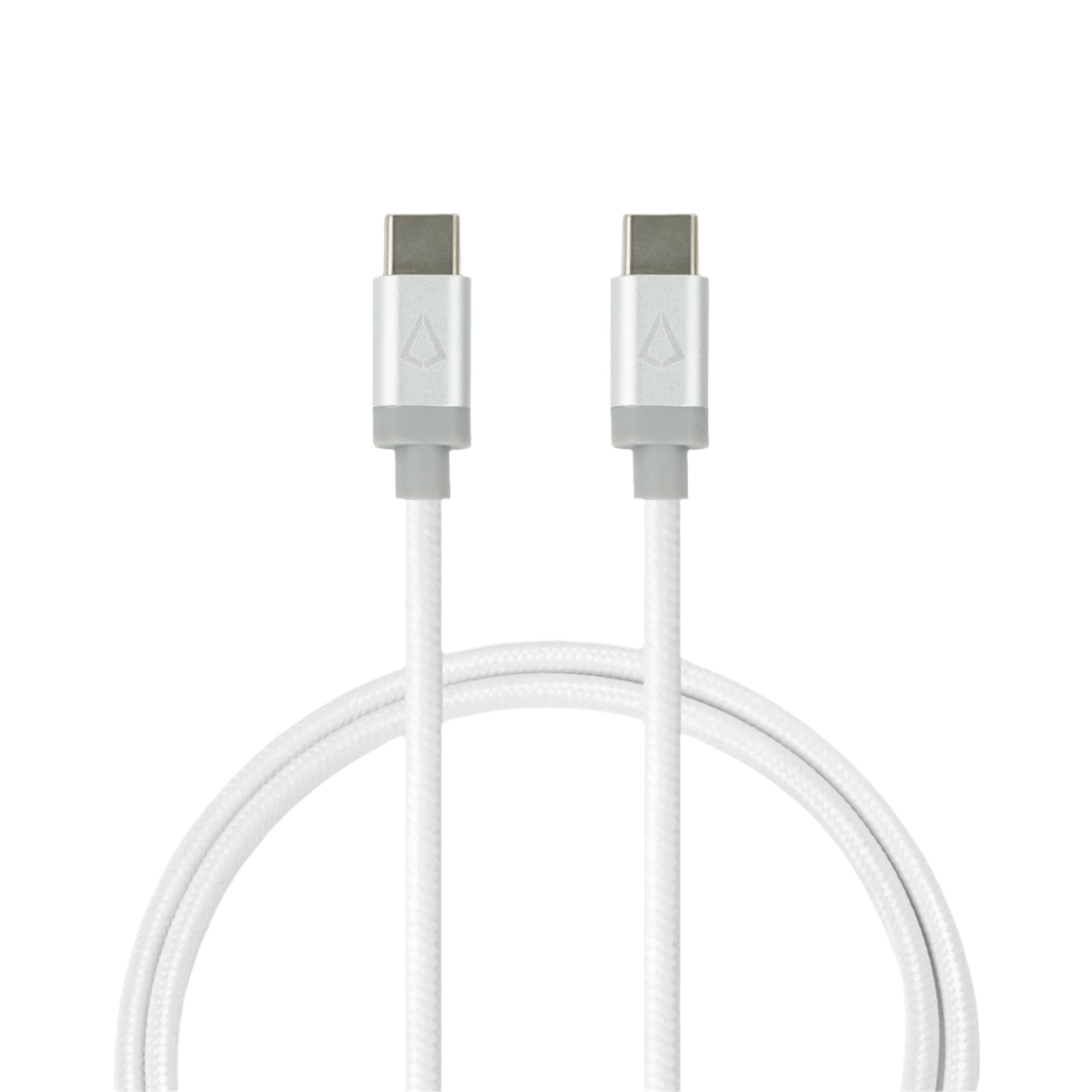 5 Ft. Braided White Cable (USB-C to USB-C)