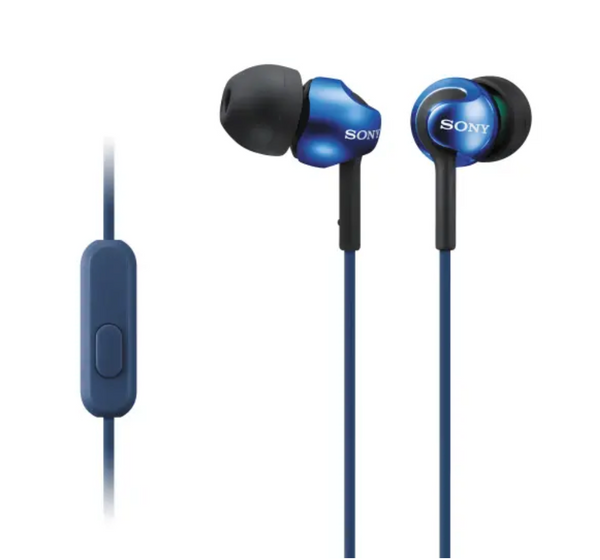 Sony In-Ear Headphones With Microphone (Blue)
