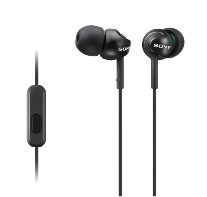 Sony In-Ear Headphones With Microphone (Black)