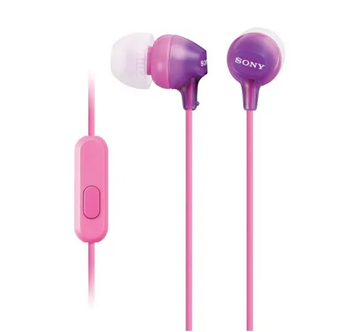 Sony In-Ear Headphones With Microphone (Violet)