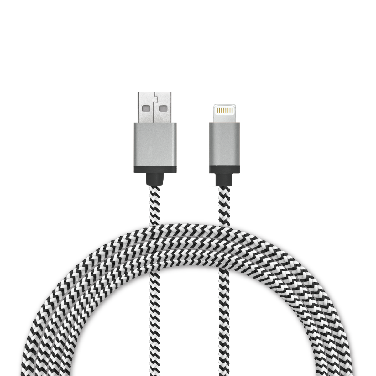 4 Ft. Braided Cable (USB-A to Lightning Cable)