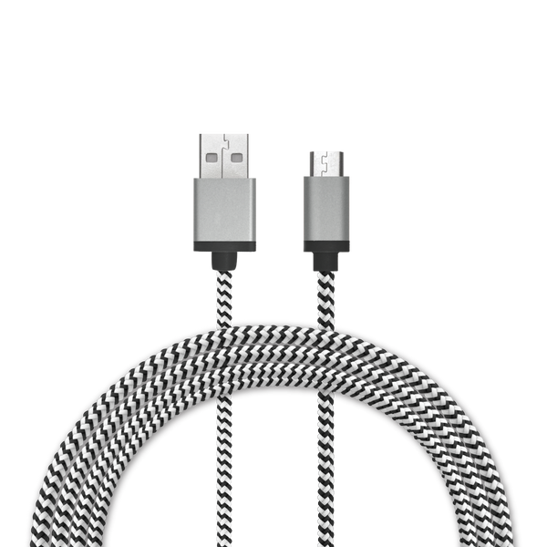 4 Ft. Braided Cable (USB-A to Micro USB Cable)