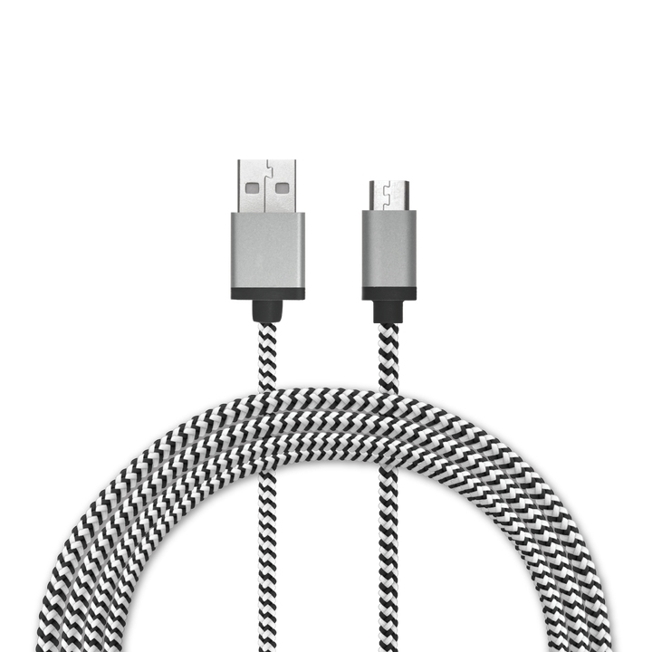 4 Ft. Braided Cable (USB-A to Micro USB Cable)